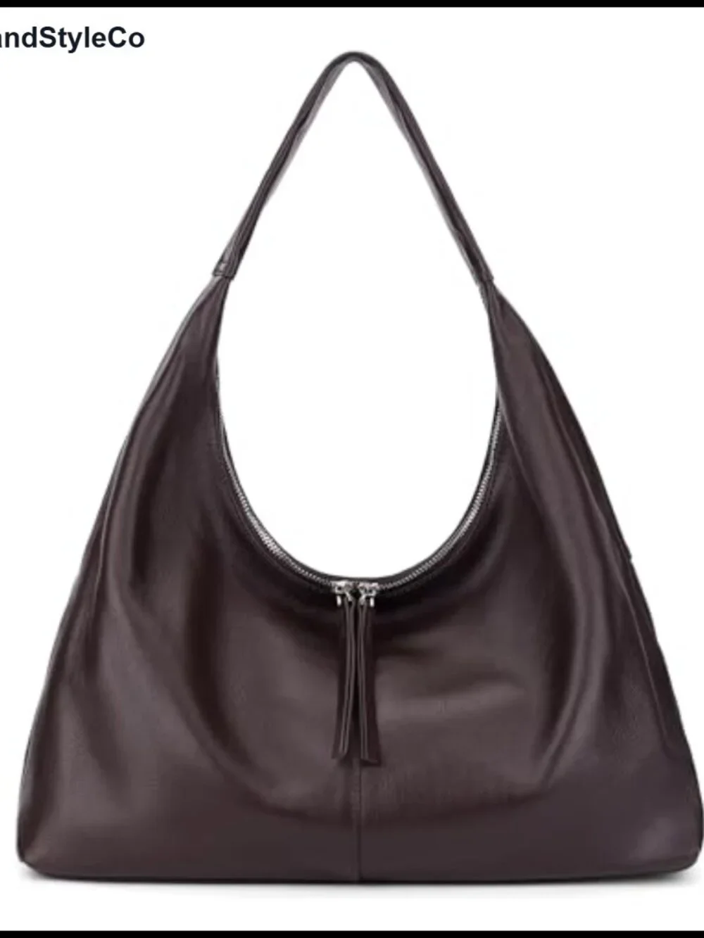 Genuine Leather Slouchy Hobo Bag for Women Large Tote Purse Shoulder Bag